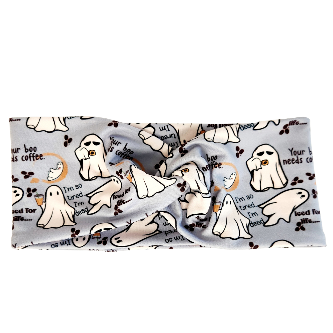 Ghosties and Their Coffee Twisted - Women's Headband
