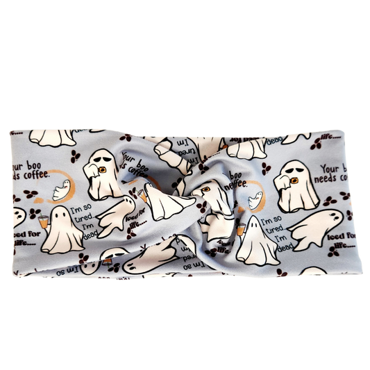 Ghosties and Their Coffee Twisted - Women's Headband