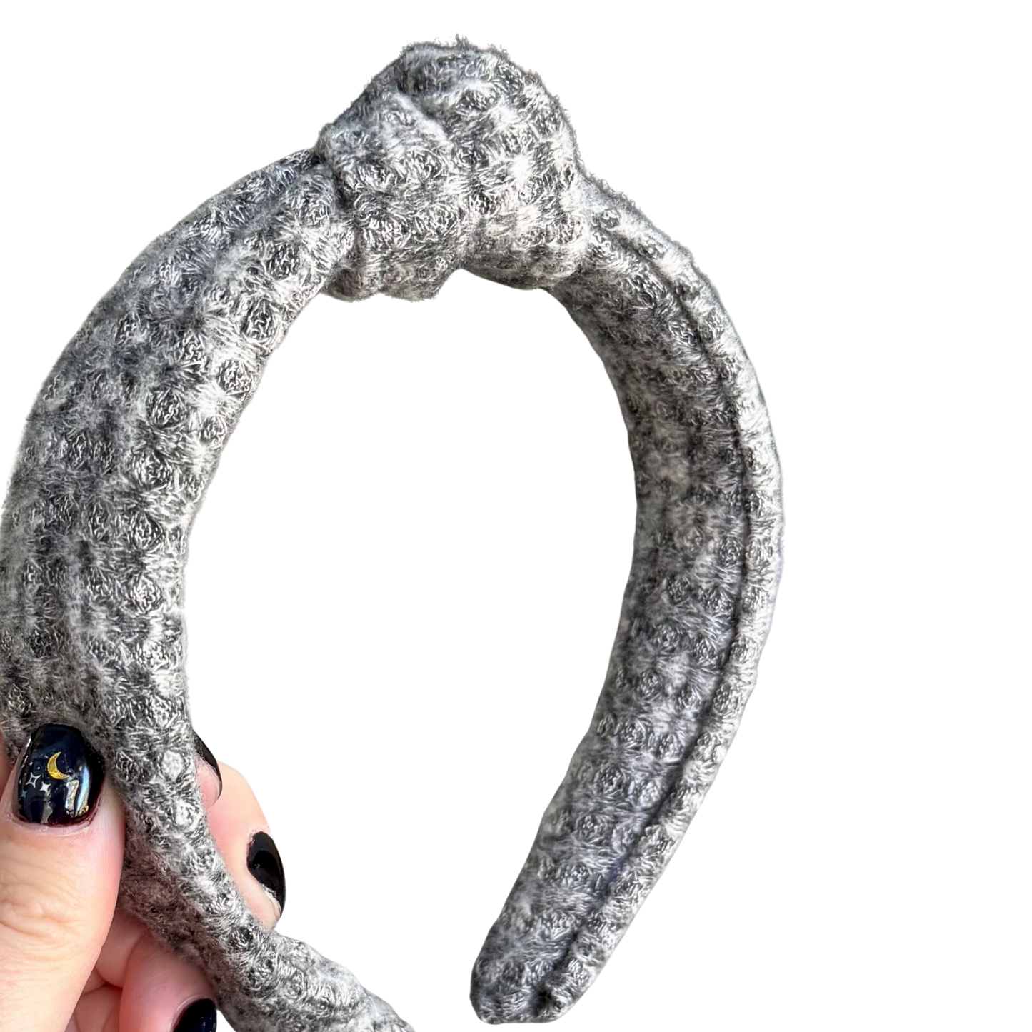 Grey Waffle Classic Knotted Headband