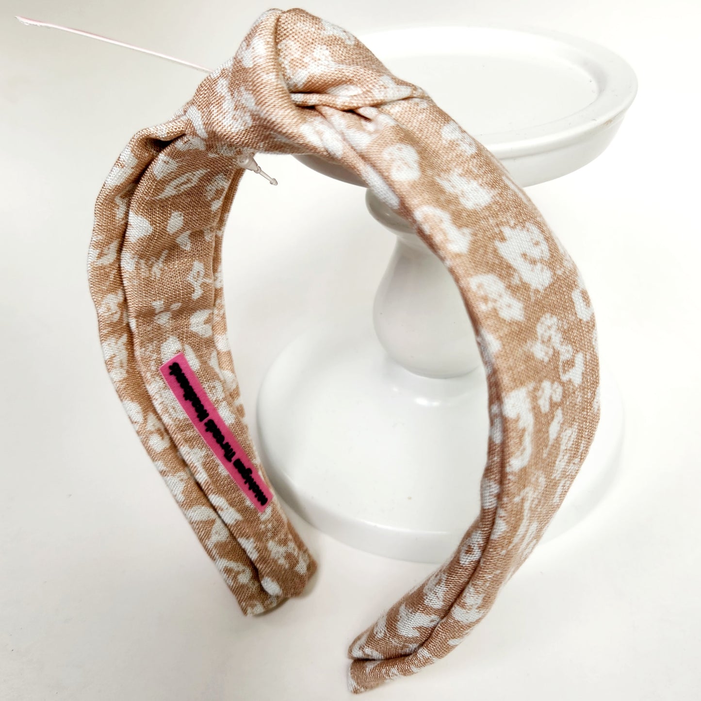 Peachy Leopard Classic Knotted Headband