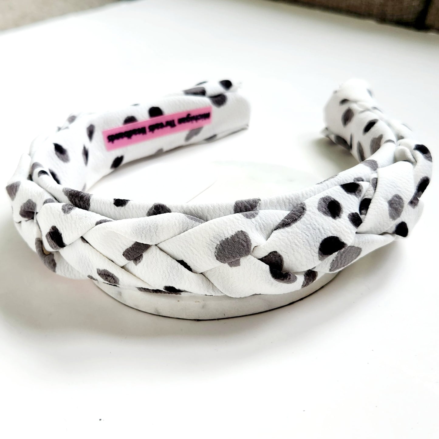 Braided Classic Headband Dalmation