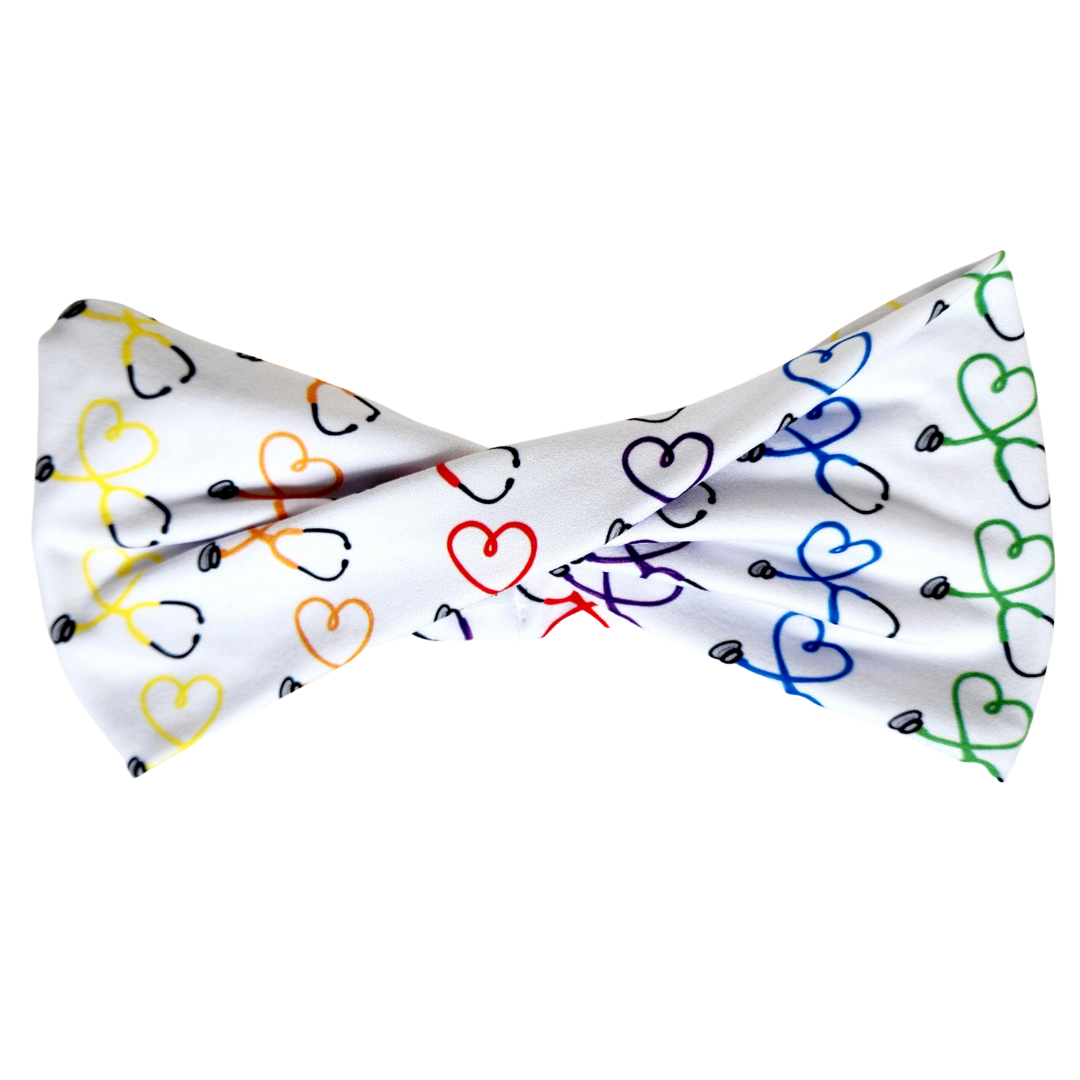 Pride Rainbow Stethoscopes Luxe Double Wide - Workout Headband