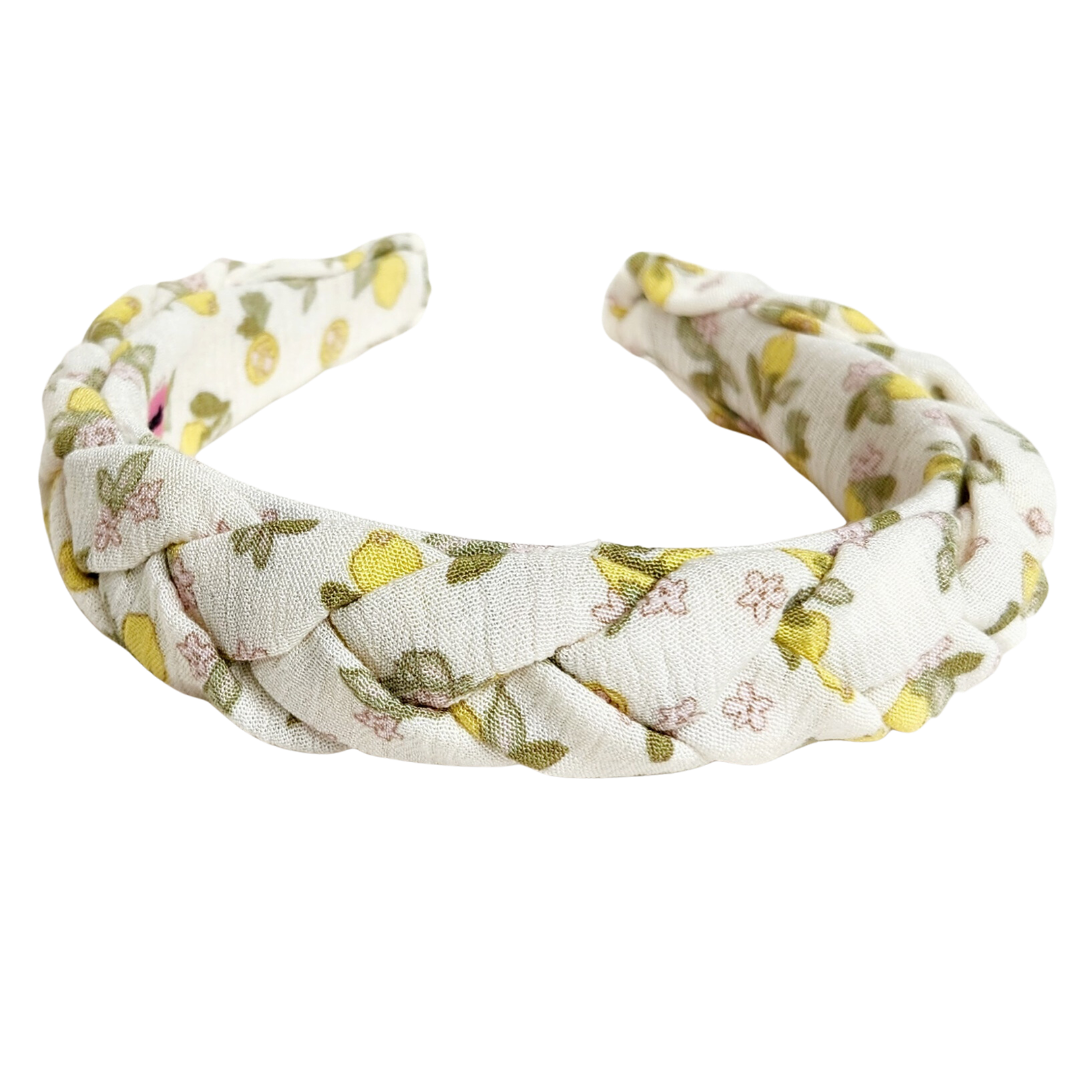 Braided Classic Headband Lemons
