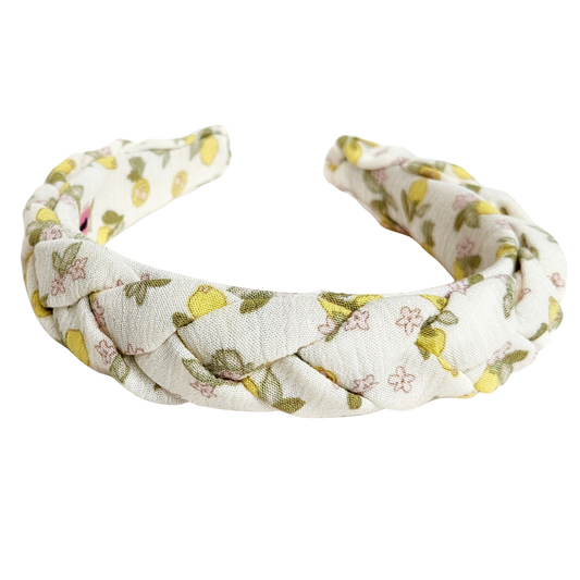 Braided Classic Headband Lemons