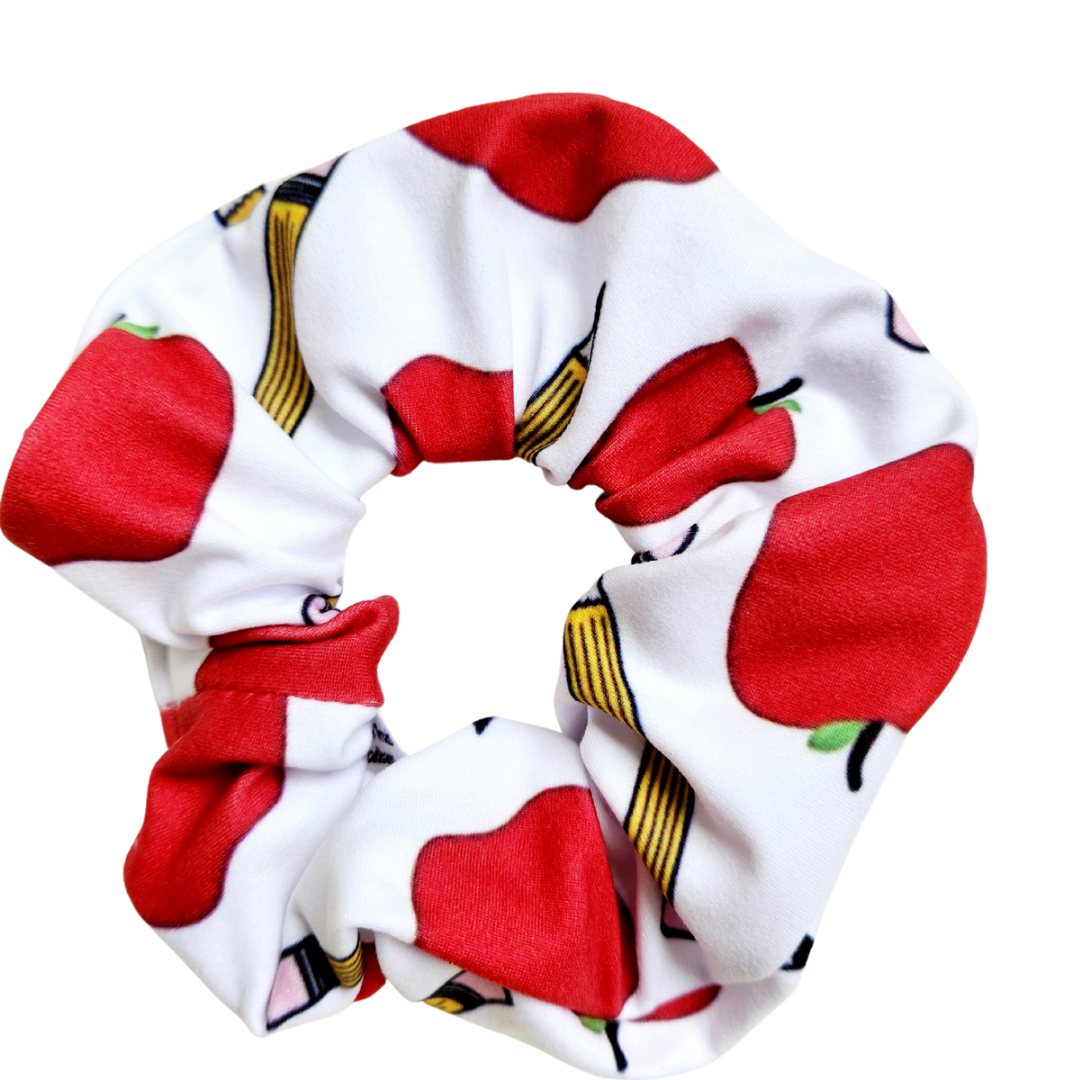 Scrunchie Apples Pencils