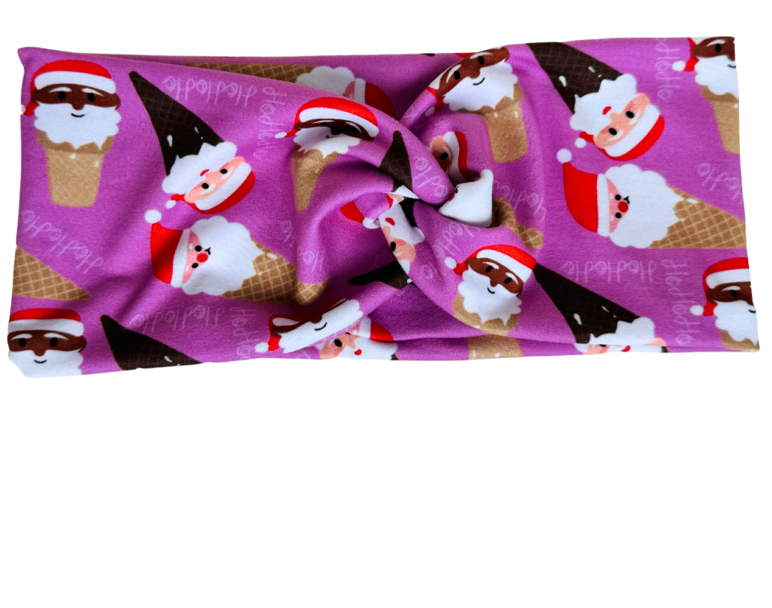 Santa Scoops Twisted - Workout Headband