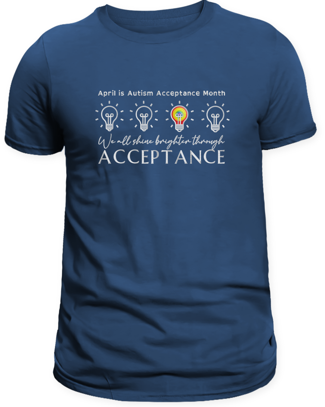 Autism Acceptance Unisex T-shirt and Crew Neck Sweatshirt