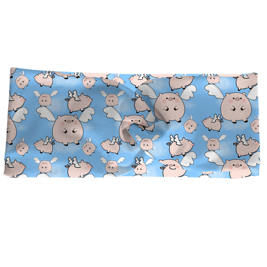When Pigs Fly Twisted - Workout Headband