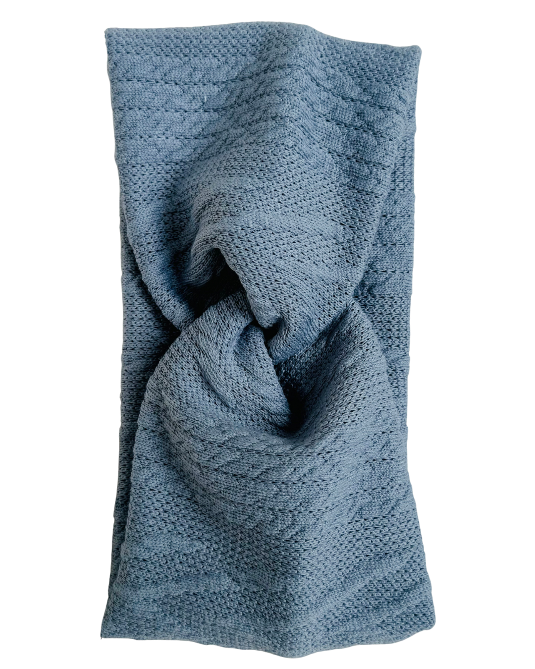 Light Blue Sweater Twisted Women's Ear Warmer Headband