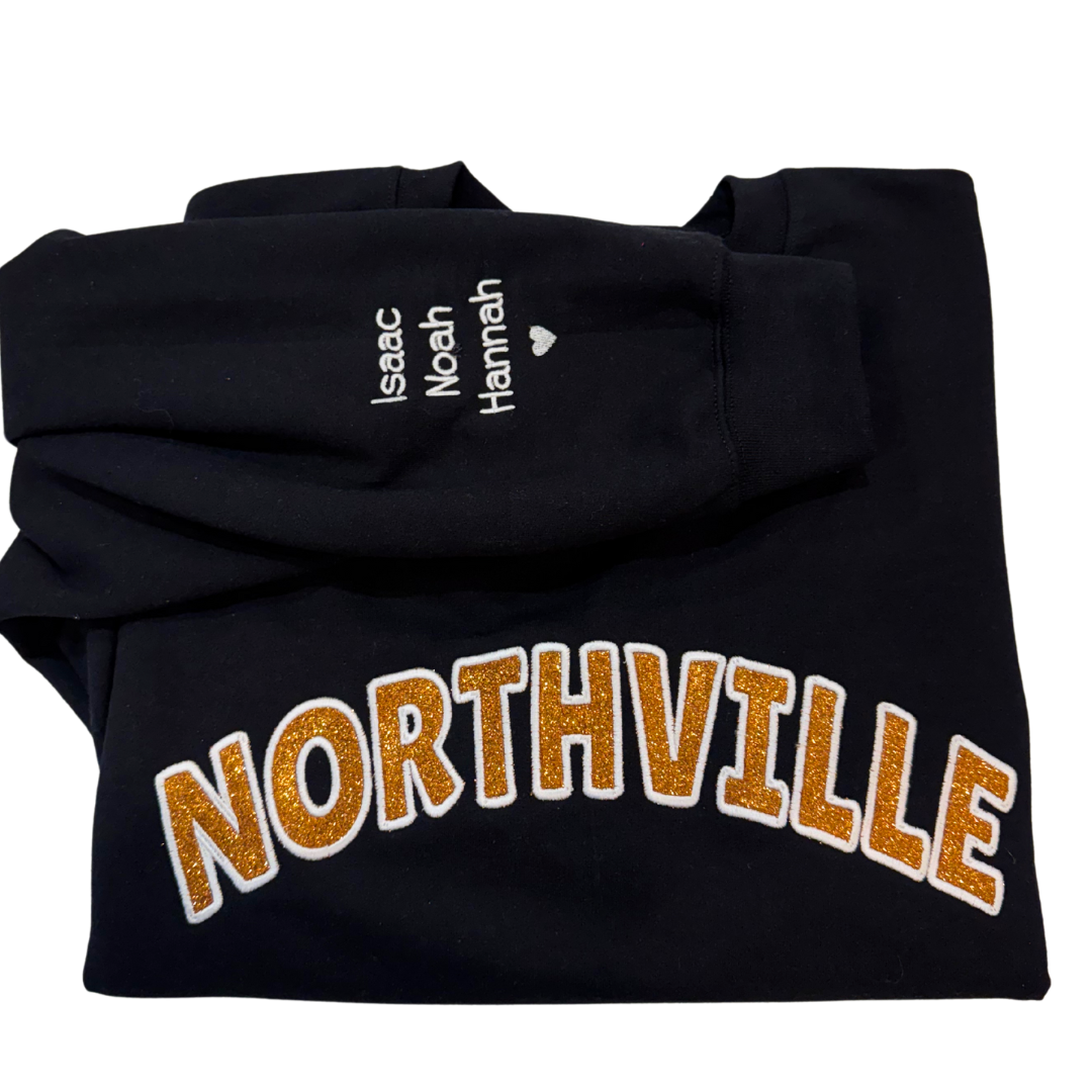 Northville Embroidered Crew Neck Sweatshirt