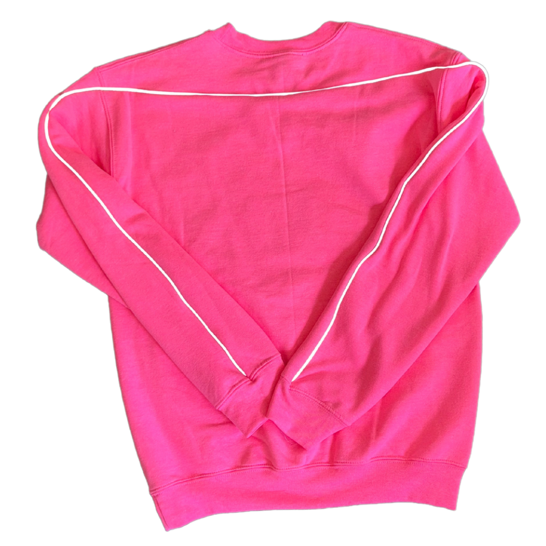 Reflective Run Embroidered Crew Neck Sweatshirt