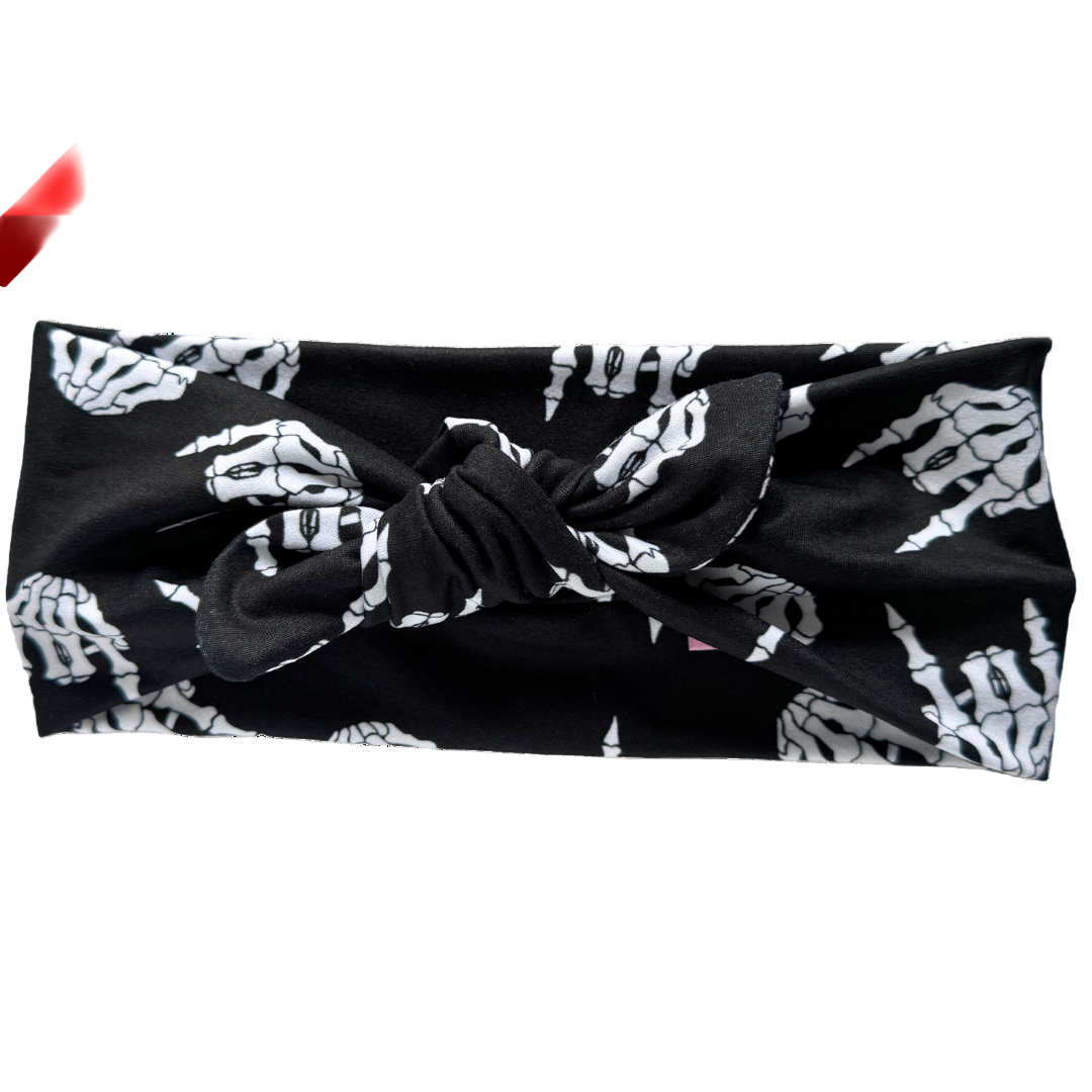 Rock Hands Twisted with Removable Bow - Workout Headband