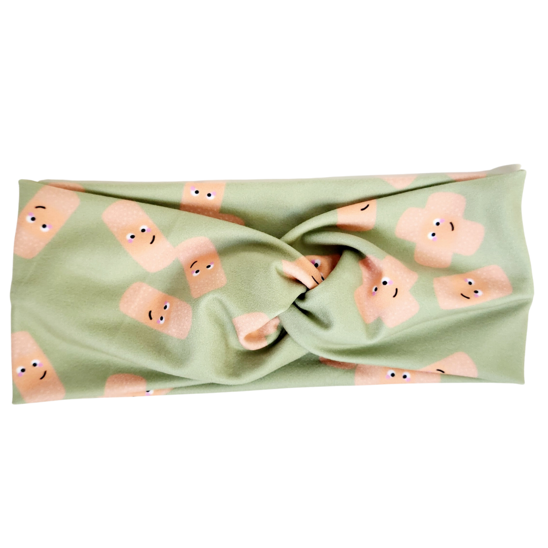 Bandages on Sage Twisted - Workout Headband