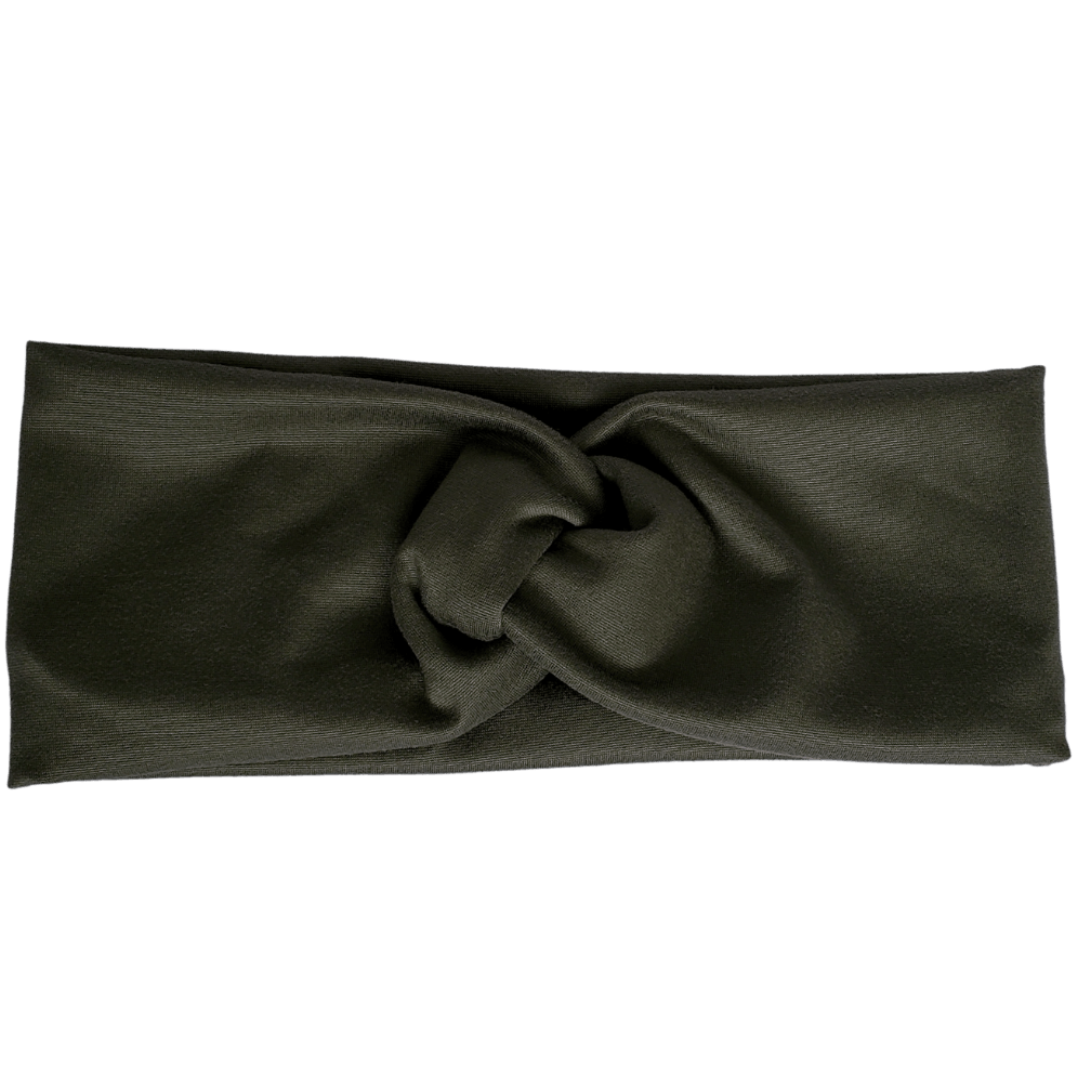 Crocodile Green Twisted - Workout Headband