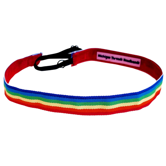 Pride Rainbow - Skinny Adjustable Non Slip Workout Headband