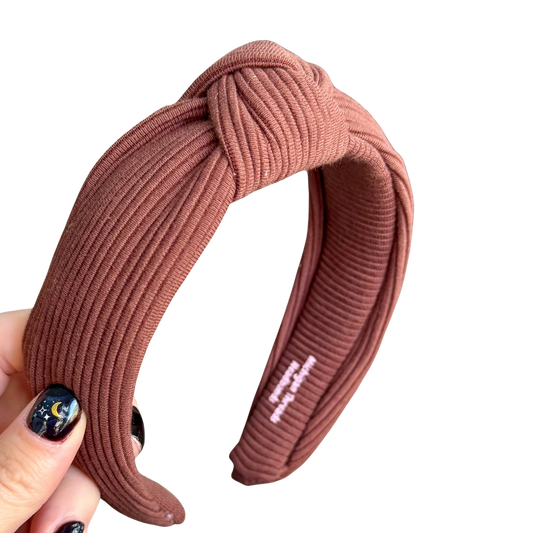 Rust Rib Classic Knotted Headband