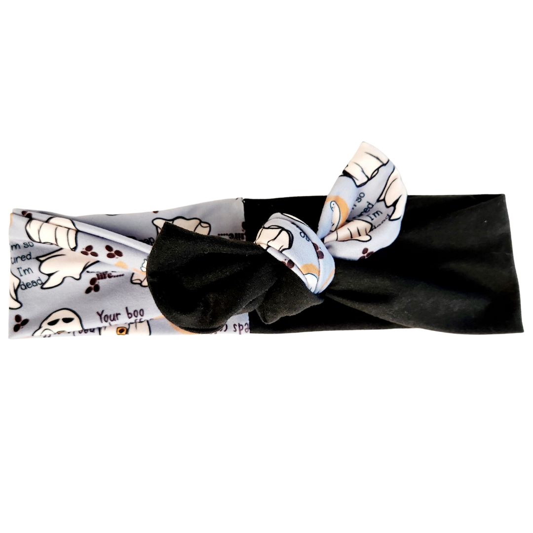 Ghosties and Their Coffee Bowtie - Women's Head band