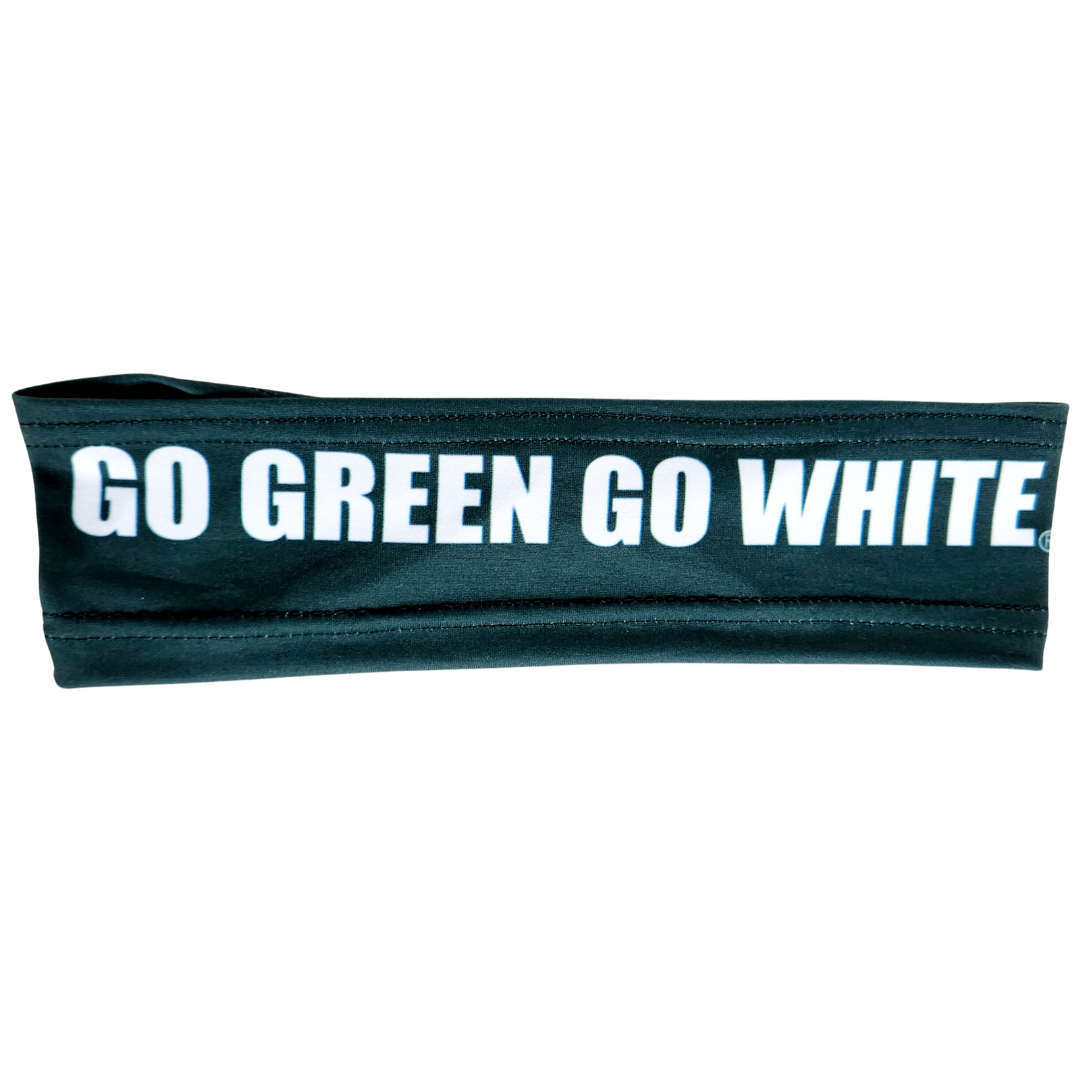 Go Green Go White Flat - Workout Headband