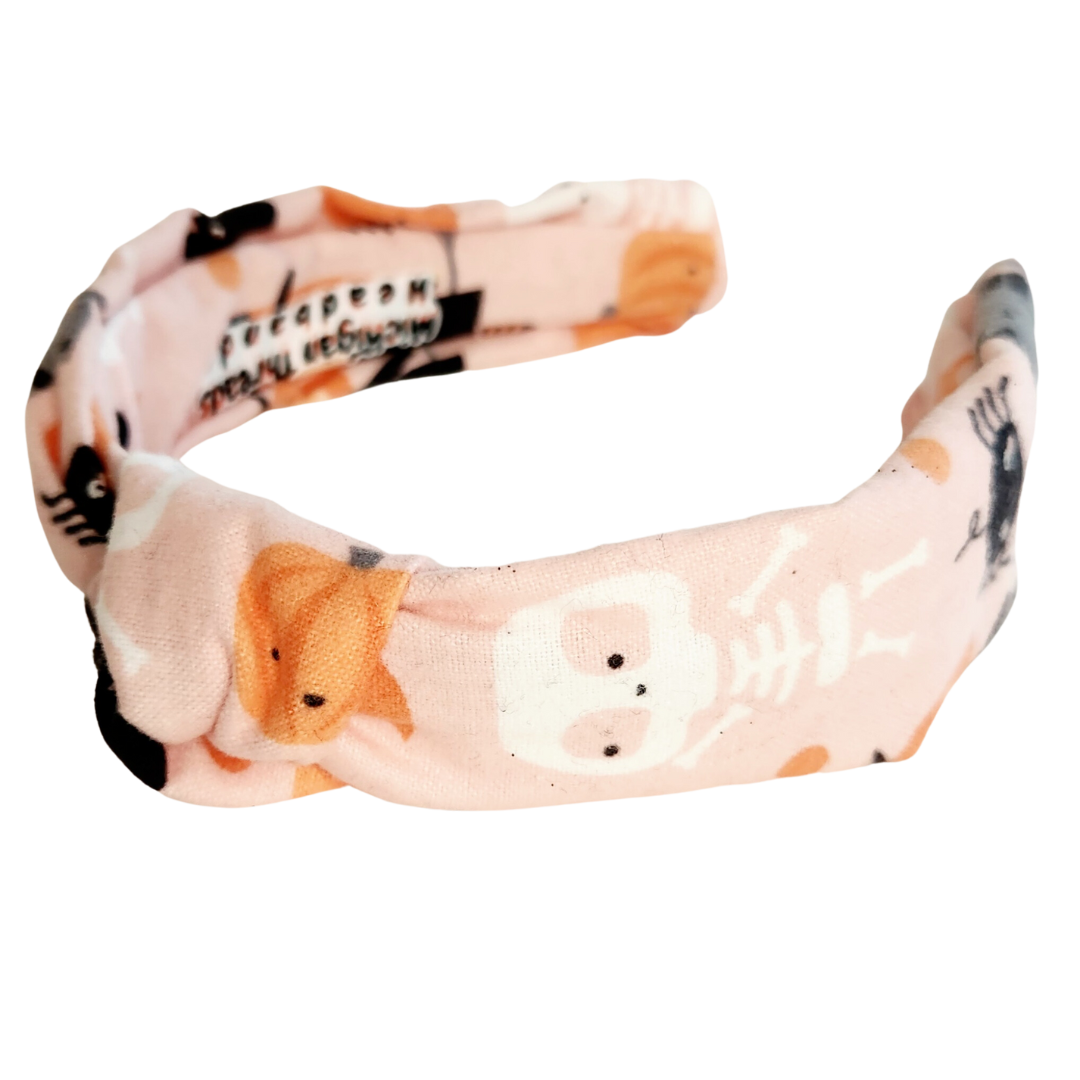 Knotted Classic Headband Pink Halloween Characters