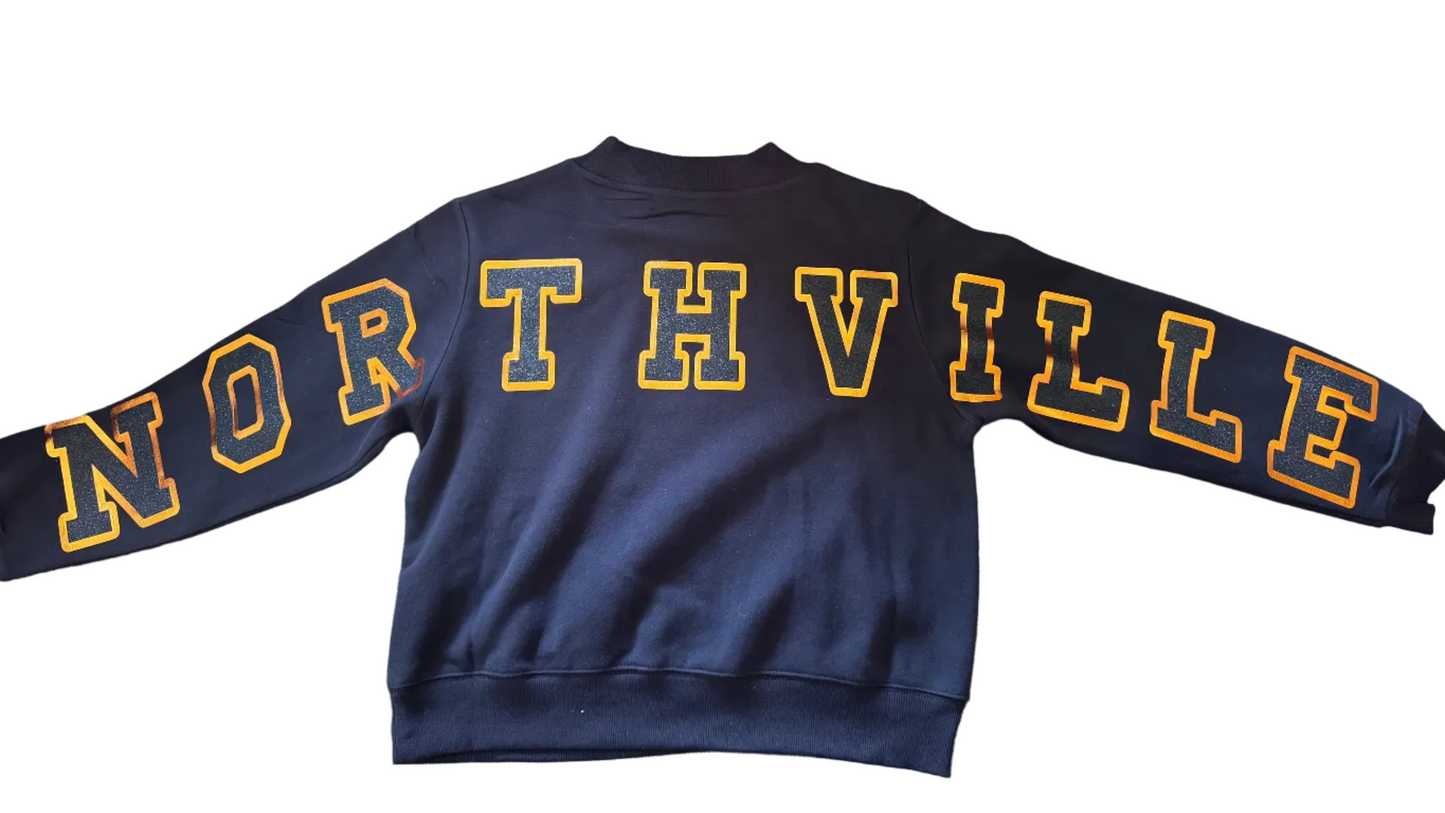 Women's Northville Football Vintage Graphic Sweatshirt | Game Day Apparel