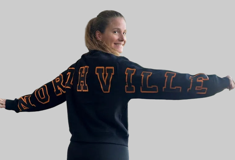 Women's Northville Football Vintage Graphic Sweatshirt | Game Day Apparel