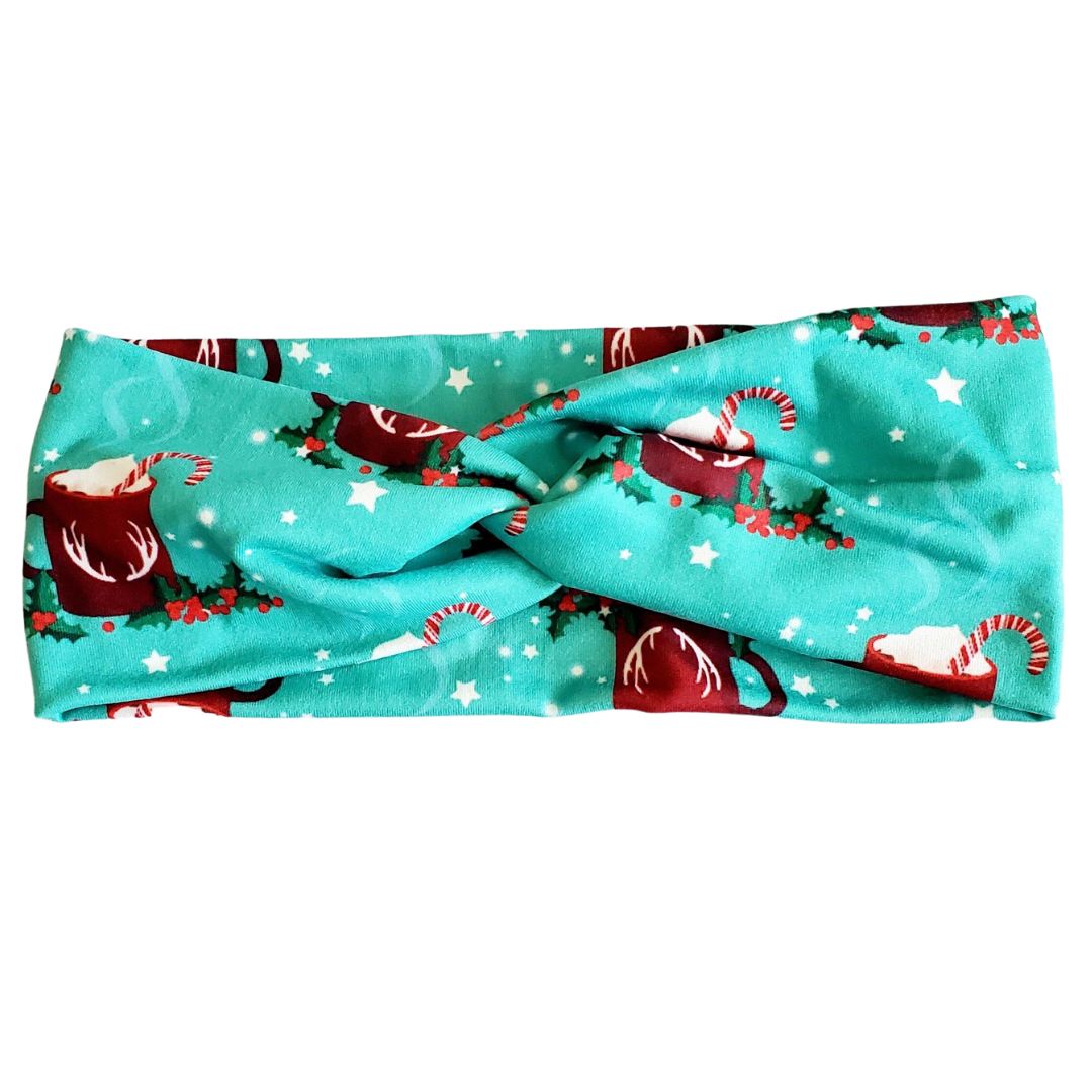 Peppermint Cocoa Twisted - Workout Headband