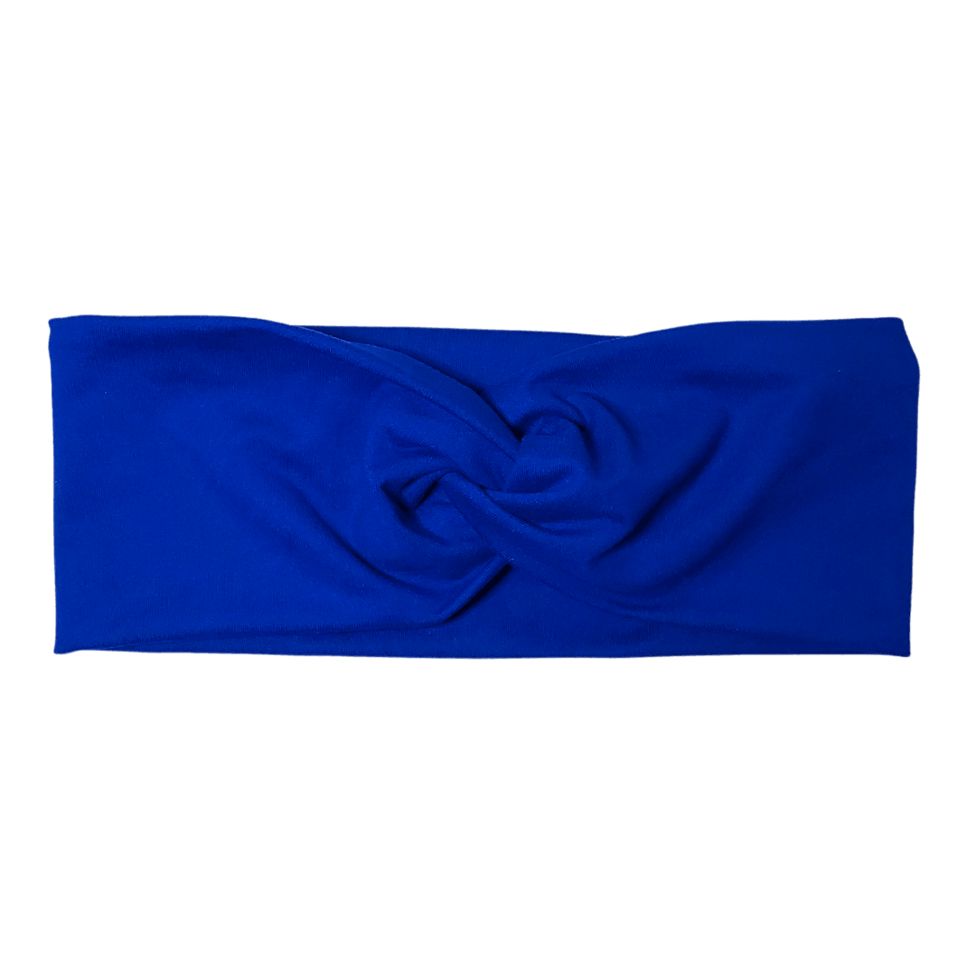 Royal Blue Flat or Twisted - Workout Headband