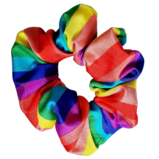 Swim Scrunchie Rainbow Stripes